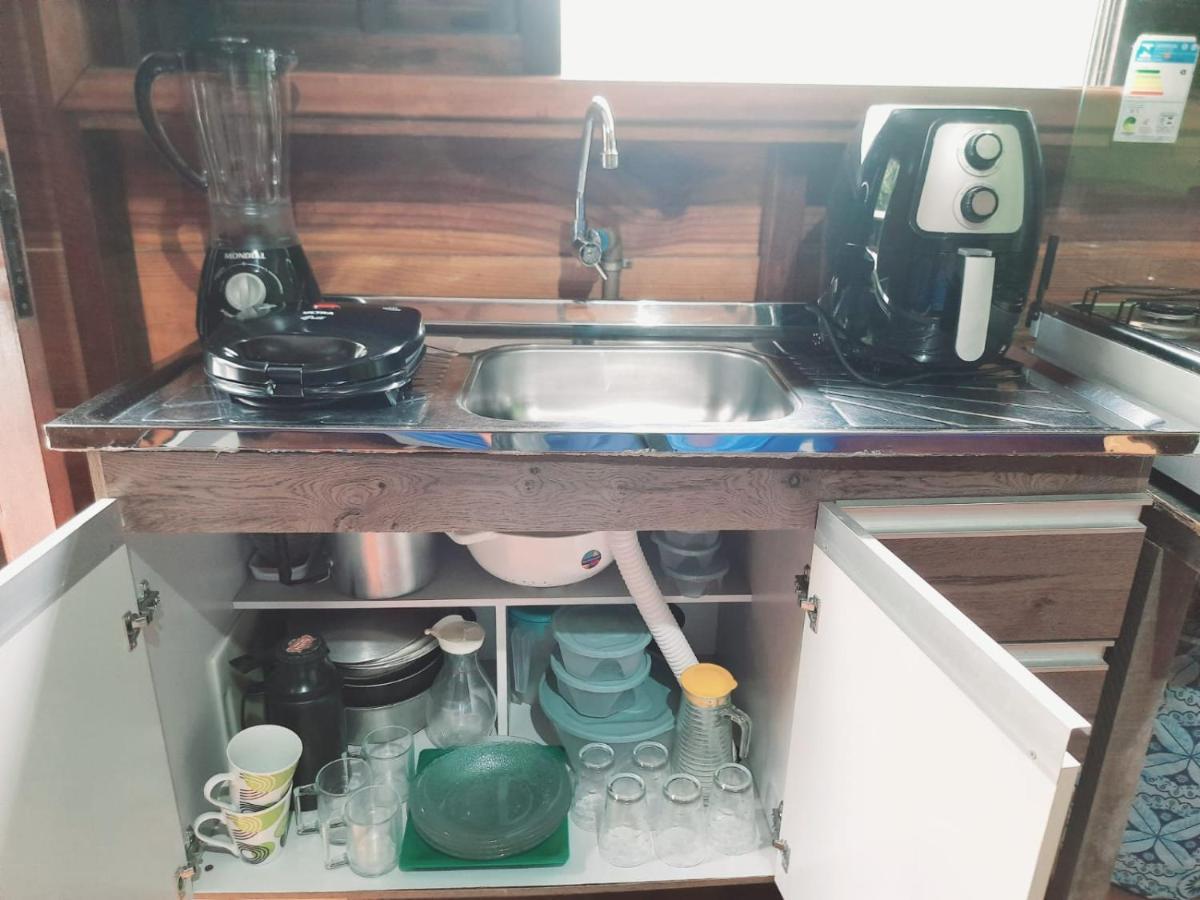 827 Chale Pe Na Areia, Completo Na Praia Do Estaleiro Em Ubatuba - 1 Dormitorio, 1 Banheiro, 1 Vaga De Garagem Ngoại thất bức ảnh